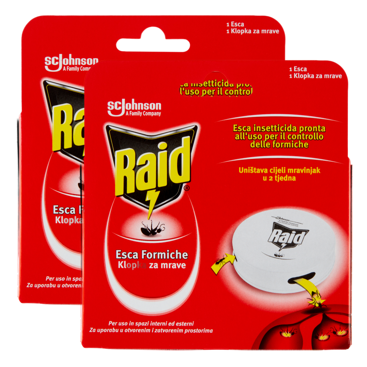 RAID INSETTICIDA ESCA FORMICHE PACCO DOPPIO
