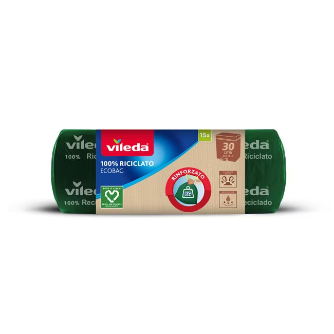 VILEDA SACCO ECOBAG RICICLATO 100% 30LT   172052