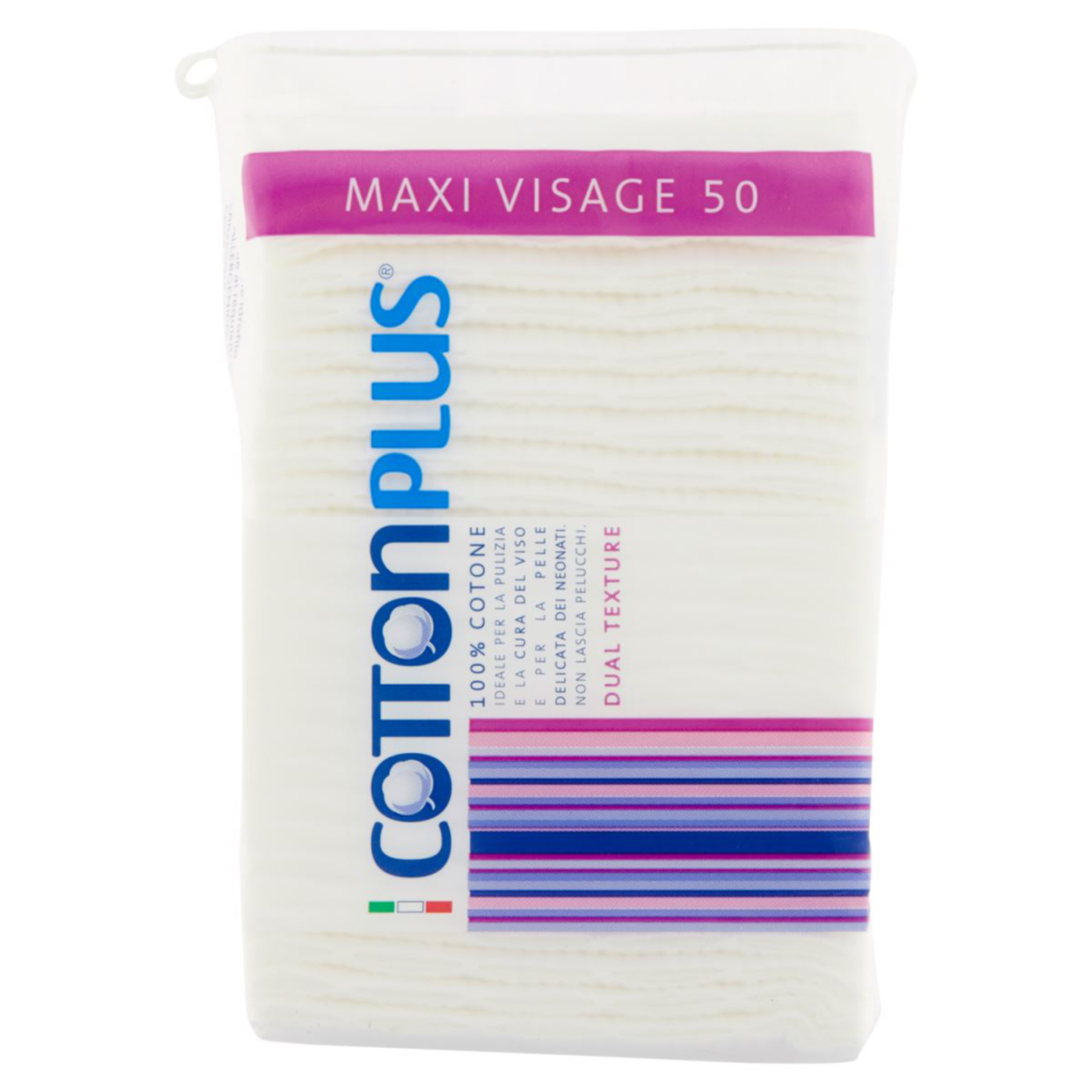 COTTONPLUS QUADROTTI MAXI VISAGE 50 PZ