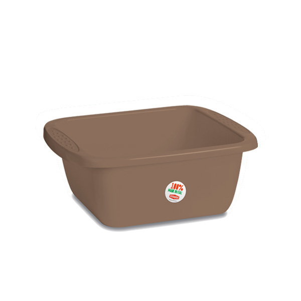 STEFANPLAST BACINELLA RETTANGOLARE LINEA PRIMAVERA 40 CM TORTORA 10 LT