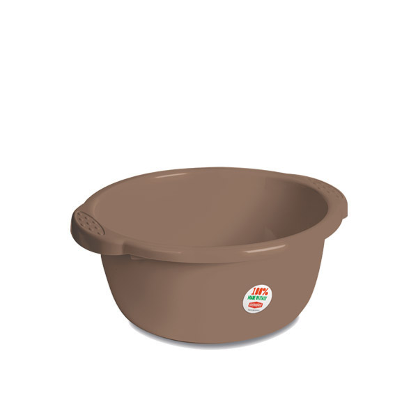 STEFANPLAST BACINELLA ROTONDA LINEA PRIMAVERA DIAMETRO 35 CM TORTORA 9 LT