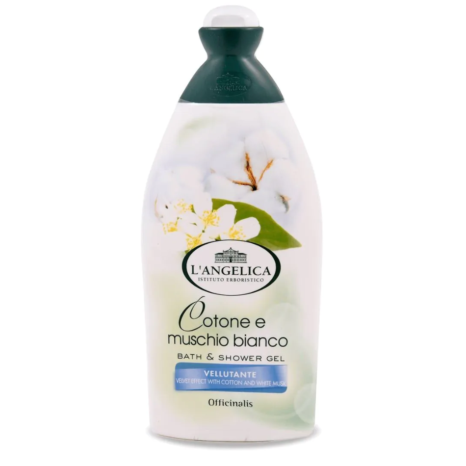L'ANGELICA BAGNO DOCCIA 500 ML MUSCHIO BIANCO E COTONE