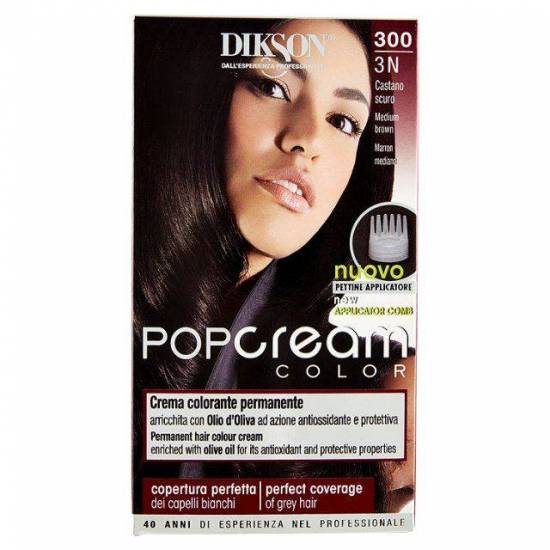 DIKSON POP CREAM COLOR CREMA COLORANTE 300-3N CASTANO SCURO