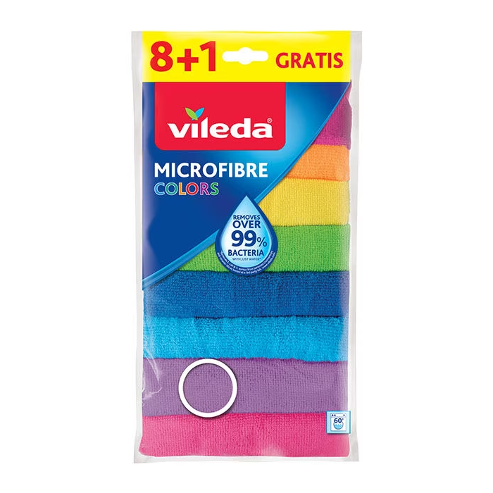 VILEDA PANNO MICROFIBRA COLORS 8+1