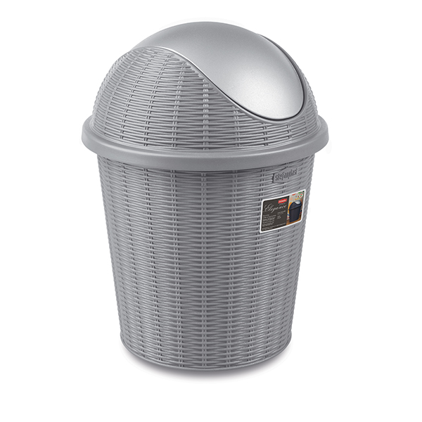 STEFANPLAST PATTUMIERA BASCULINA ELEGANCE 10 LT STONE GREY