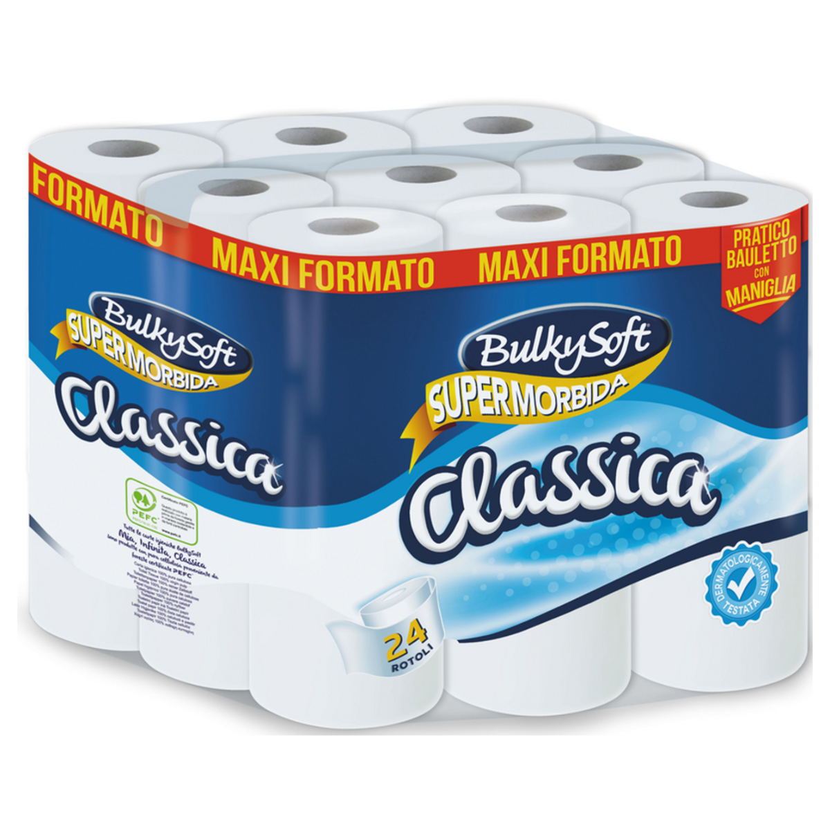 BULKYSOFT IGIENICA 24 ROTOLI 2 VELI CLASSIC