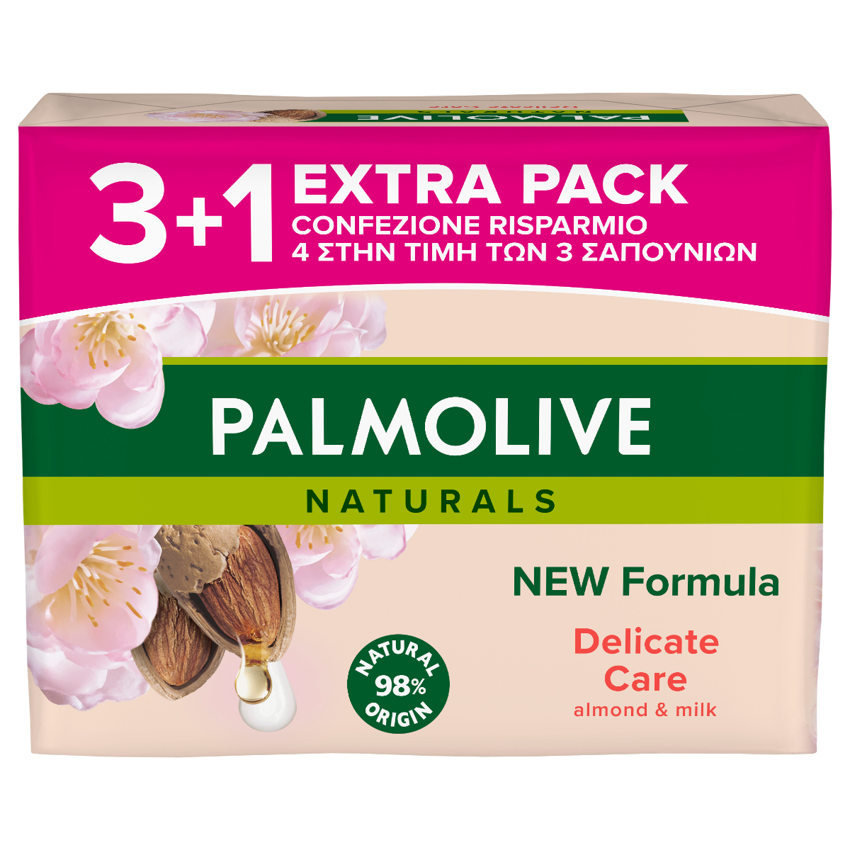 PALMOLIVE SAPONETTE 3+1 MANDORLA