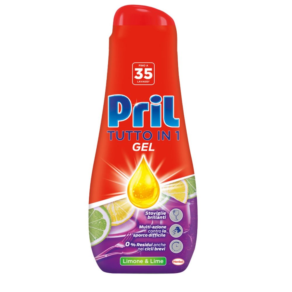 PRIL GEL TUTTO IN 1 LIMONE 35 LAVAGGI 630 ML