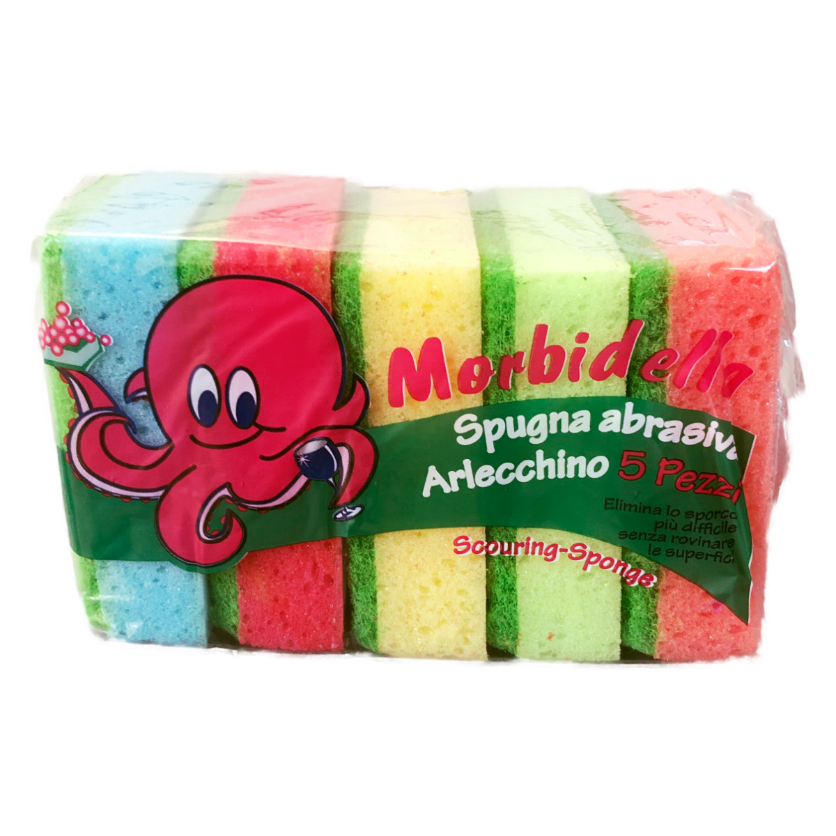 MORBIDELLA SPUGNE PIATTI X 5 COLOR