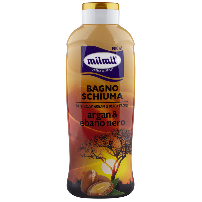 MIL MIL BAGNO SCHIUMA 1 LT ARGAN E EBANO NERO