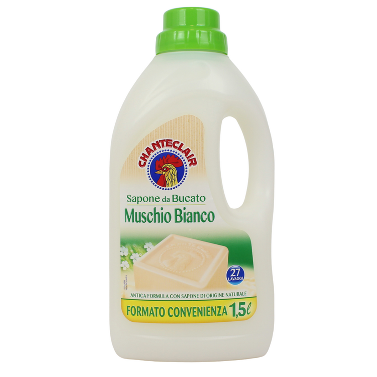 CHANTECLAIR BUCATO LIQUIDO LAVATRICE 1.5 LT 27 LAVAGGI MUSCHIO