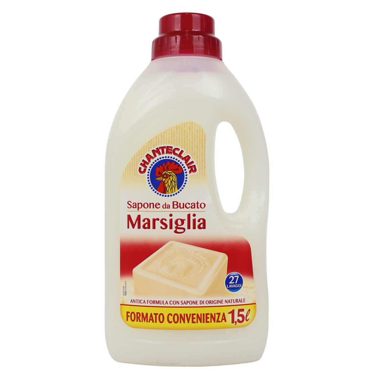CHANTECLAIR BUCATO LIQUIDO LAVATRICE 1.5 LT 27 LAVAGGI MARSIGLIA