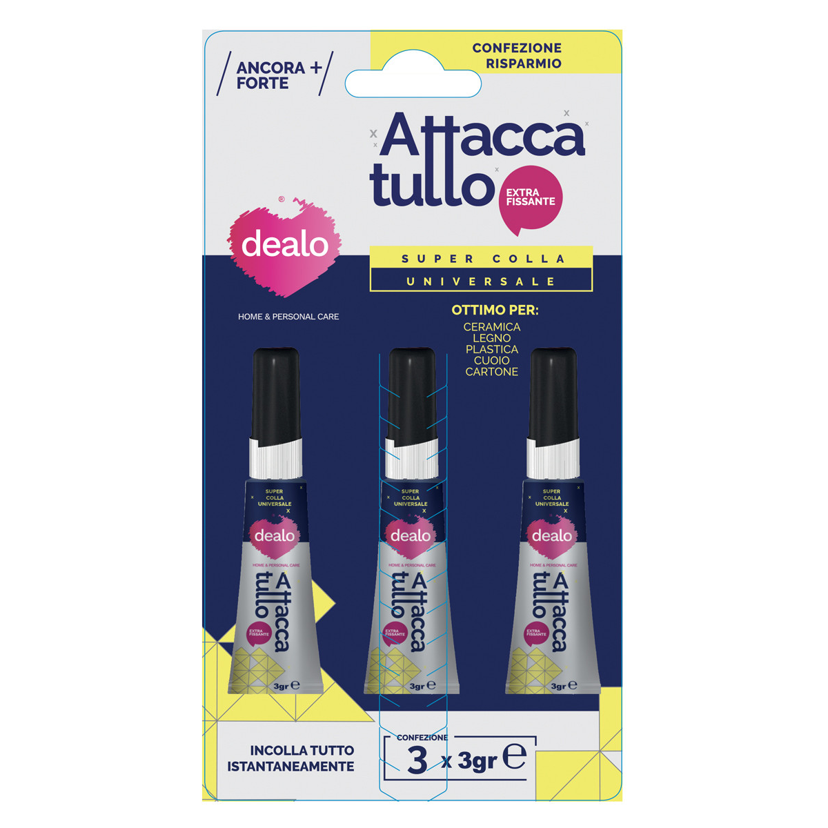DEALO COLLA ATTACCA TUTTO 3 PZ X 3GR