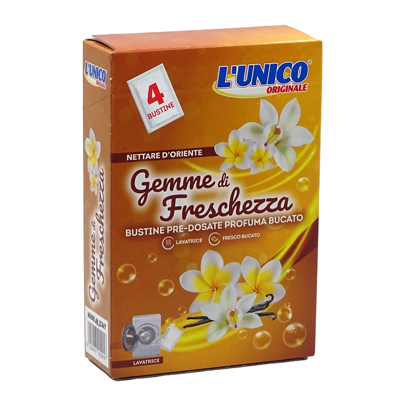 UNICO PROFUMA BIANCHERIA GEMME DI FRESCHEZZA 4 PZ NETTARE D'ORIENTE