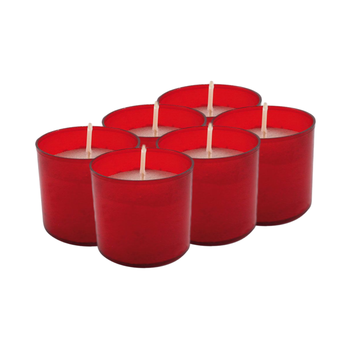 LUMINI B5 ROSSO 6 PEZZI  grandi Di Giorgio