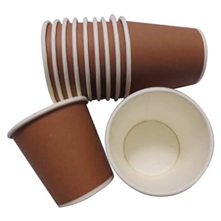 LUSSY BICCHIERI CAFFÈ CARTONCINO 75 ML MARRONI 50 PZ