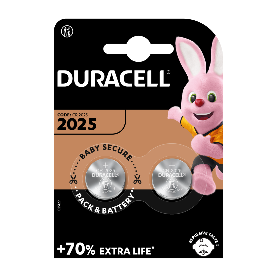 DURACELL BATTERIE LITIO 2 PZ 2025 3V