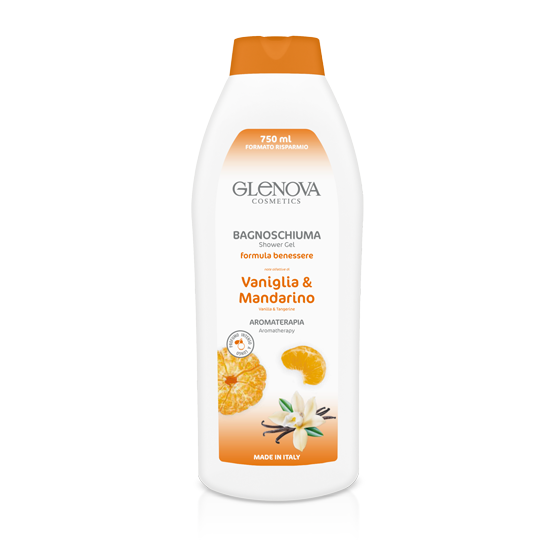GLENOVA BAGNO SCHIUMA 750 ML VANIGLIA E MANDARINO