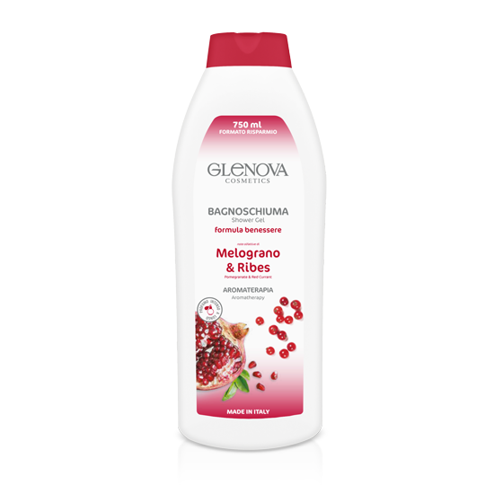 GLENOVA BAGNO SCHIUMA 750 ML MELOGRANO E RIBES