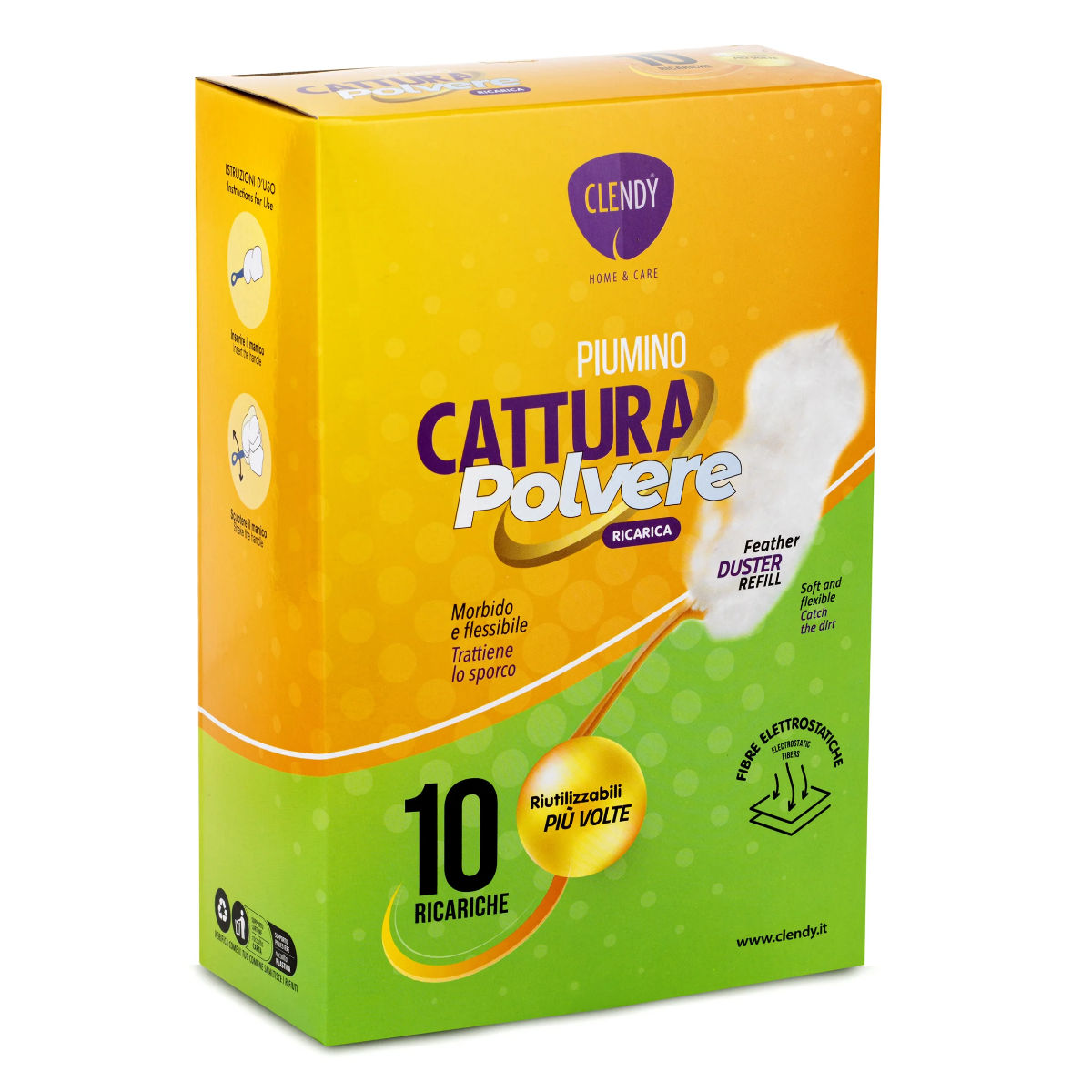 DEALO PIUMINO CATTURAPOLVERE RICARICA 10 PZ PROFUMATO (TIPO SWIFFER DUSTER)