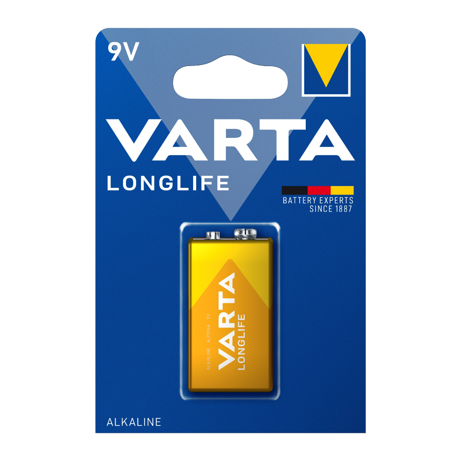 VARTA BATTERIE ALKALINE 9V 1 PZ