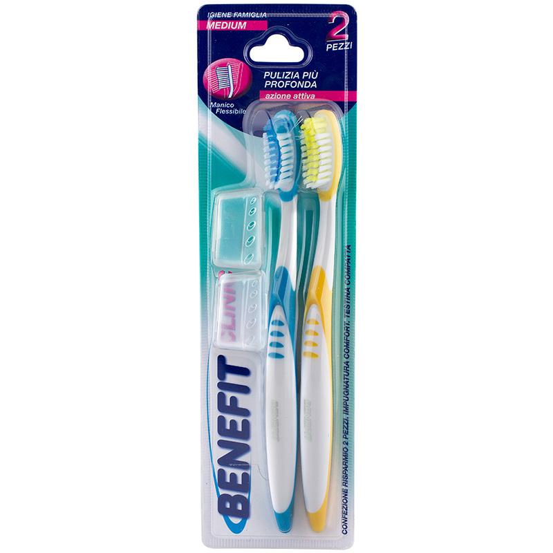 BENEFIT SPAZZOLINO 2 PEZZI MEDIO