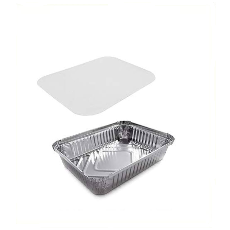 IDEAL TEGLIE ALLUMINIO 2 PORZIONI 3 PZ CON COPERCHIO