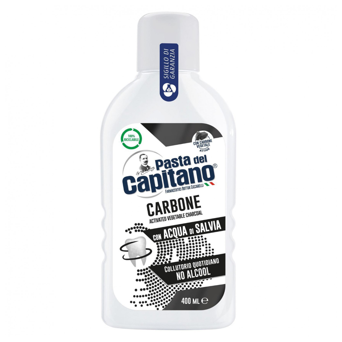 PASTA DEL CAPITANO COLLUTTORIO CARBONE 400 ML