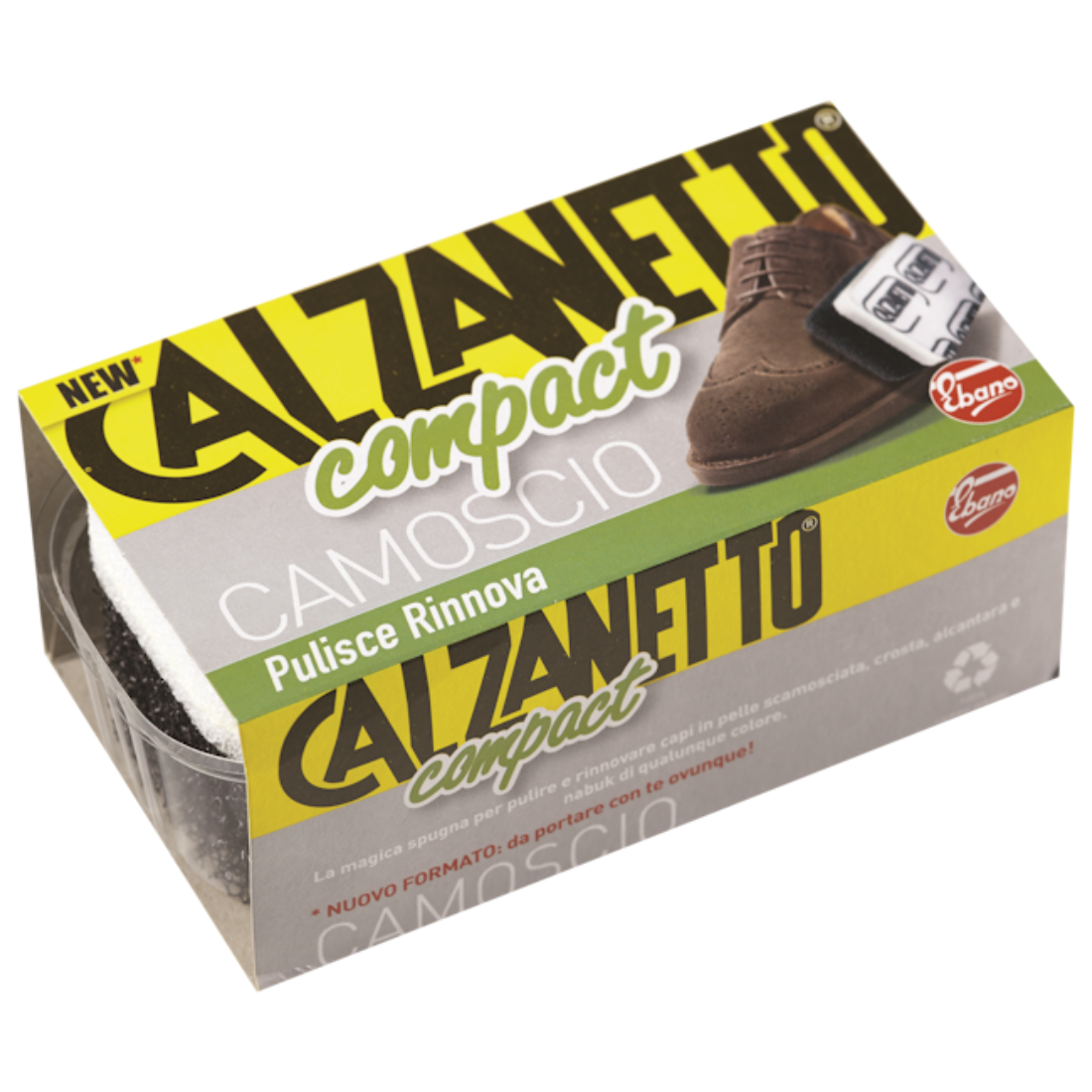 CALZANETTO COMPACT SPUGNA CAMOSCIO