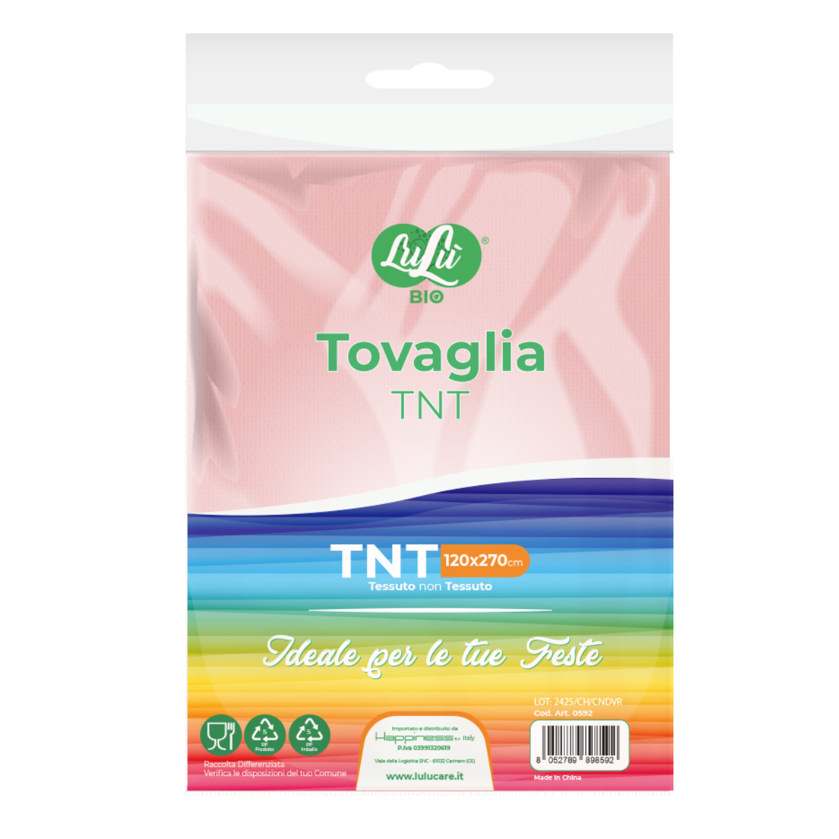 LULU' TOVAGLIA IN TNT 120X270 CM 1PZ ROSA