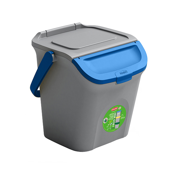 STEFANPLAST PATTUMIERA VERTICALE 28 LT ECO WAY GRIGIO E BLU
