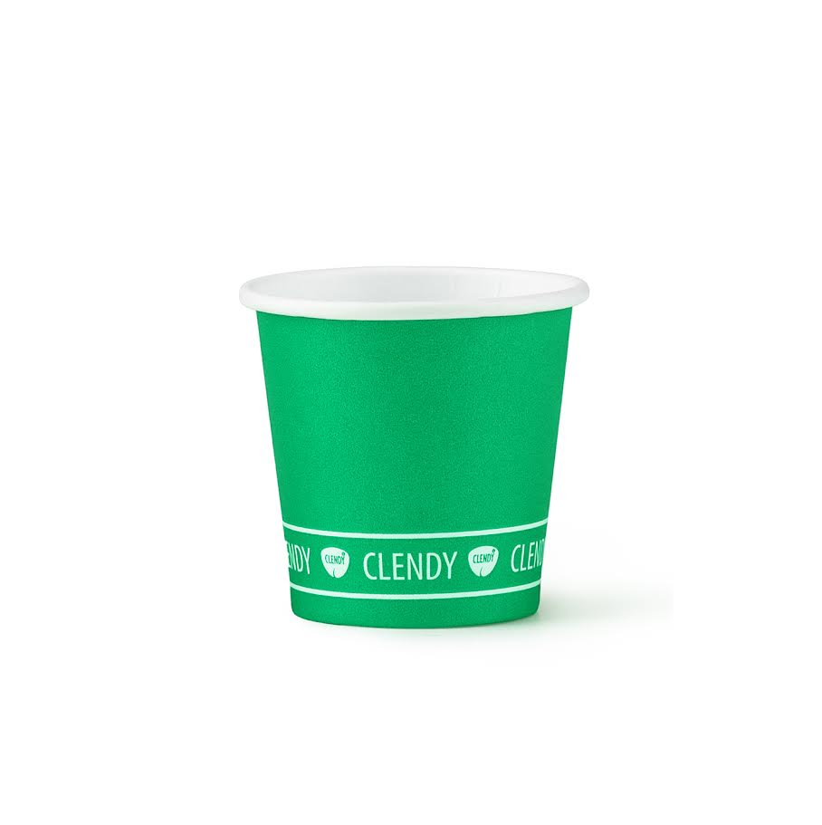 CLENDY BICCHIERI CAFFÈ CARTA 75ML 50PZ VERDI