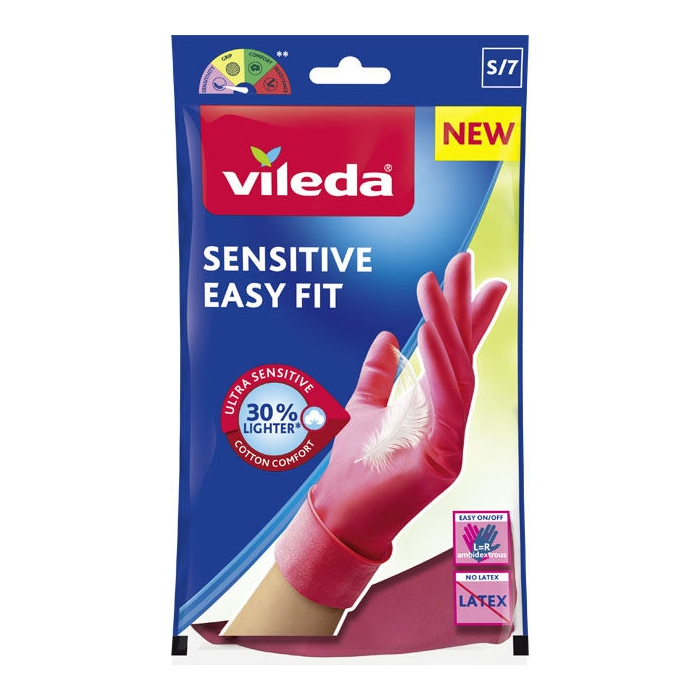 VILEDA GUANTI SENSITIVE EASY FIT MISURA S