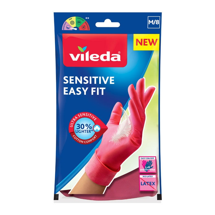 VILEDA GUANTI SENSITIVE EASY FIT MISURA M