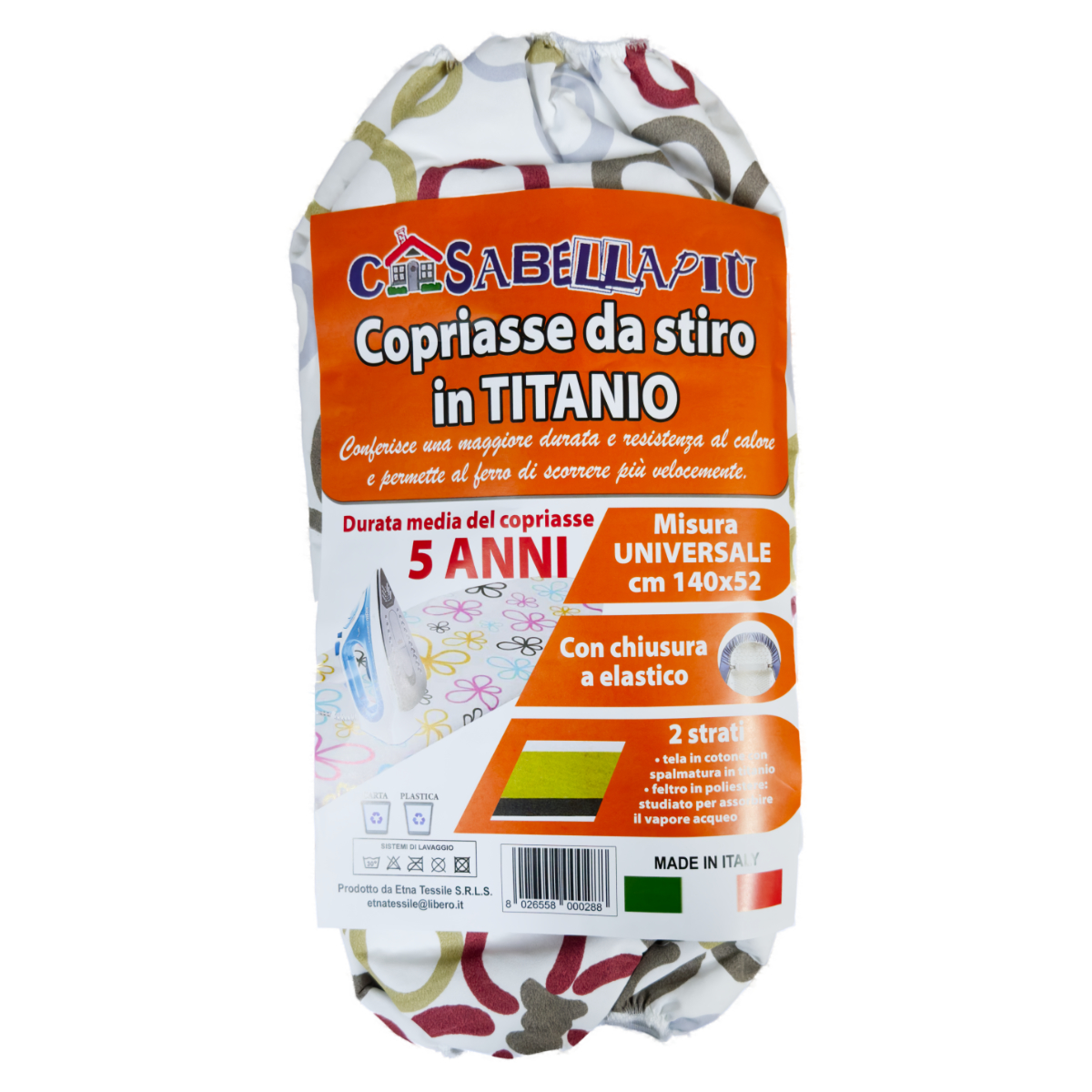 CASABELLA COPRIASSE DA STIRO TITANIO