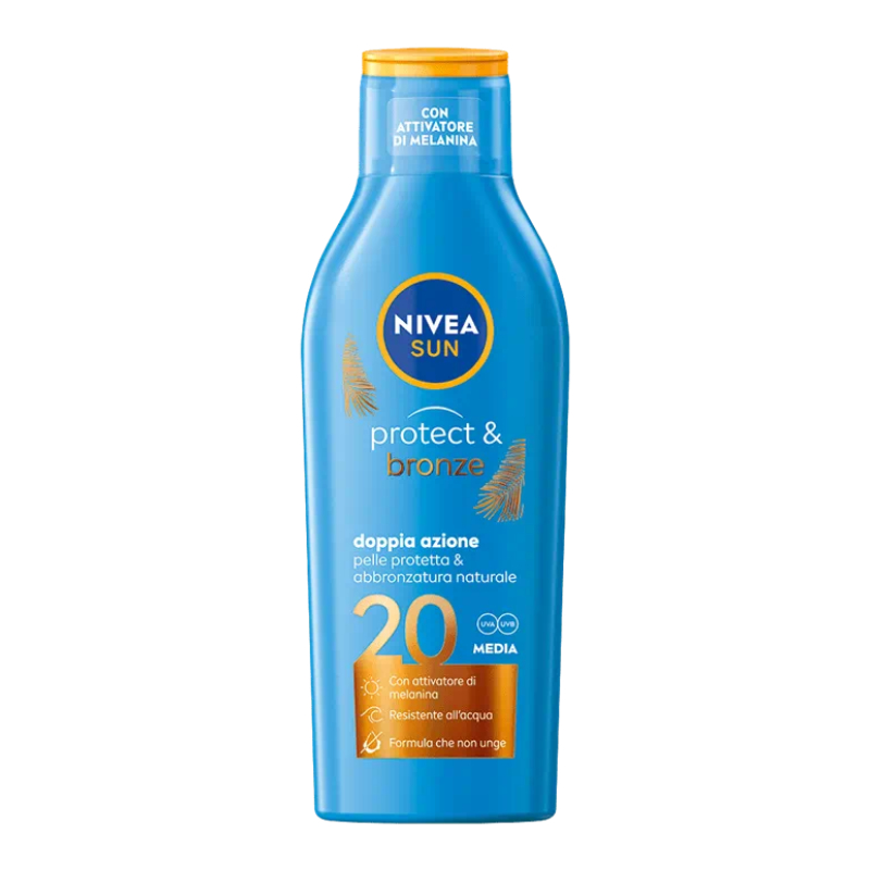 NIVEA SOLARI LATTE SOLARE PROTECT & BRONZE FP20 200 ML