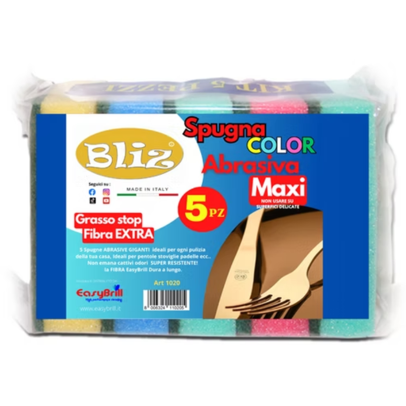 EASYBRILL SPUGNE PIATTI BLIZ COLOR 5 PZ