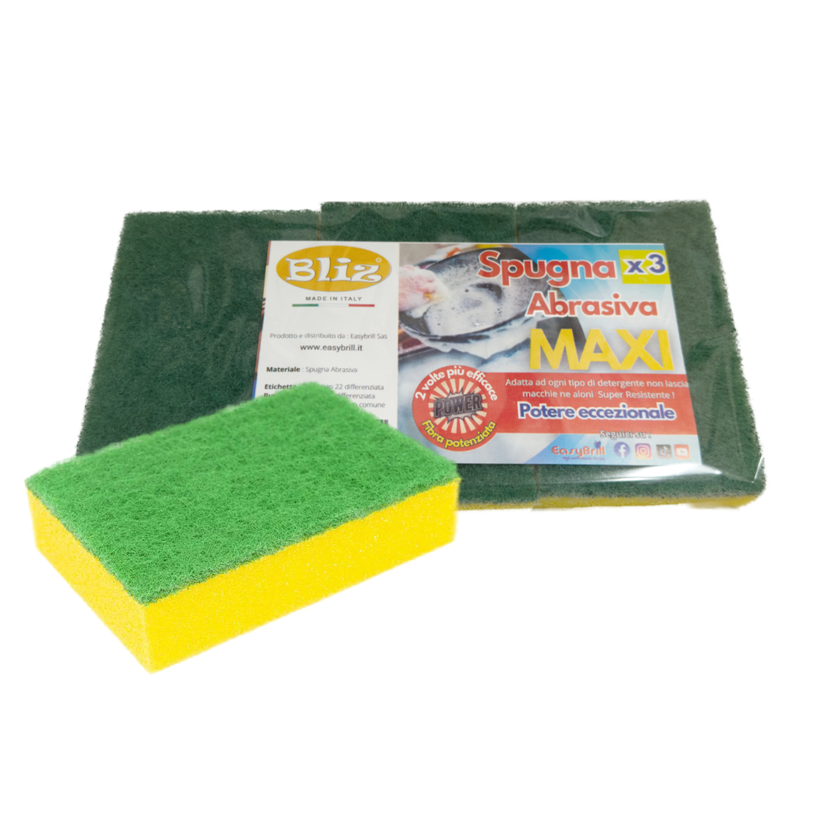EASYBRILL SPUGNE PIATTI BLIZ MAXI 3 PZ