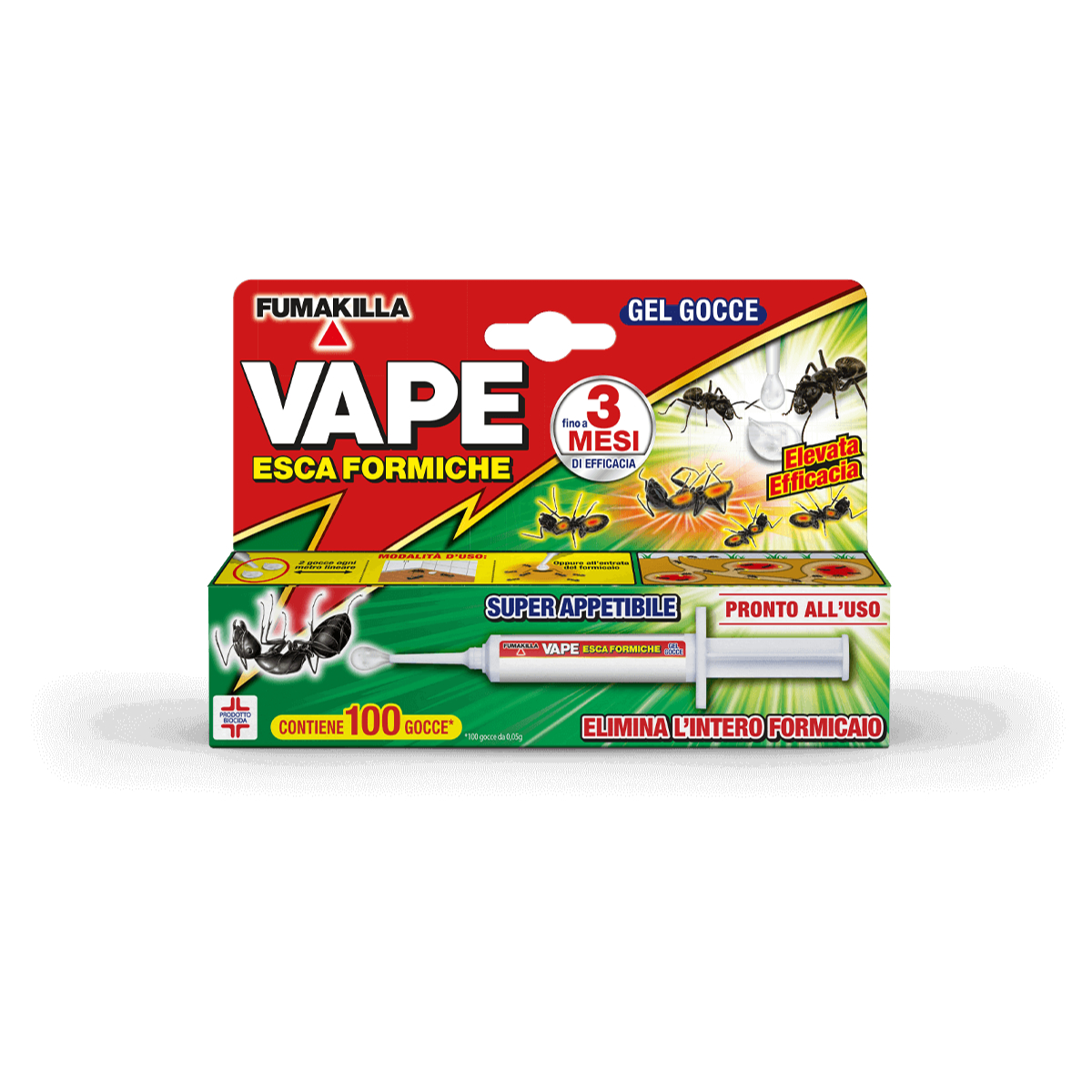 VAPE INSETTICIDA SIRINGA ESCA FORMICHE GEL 5 GR