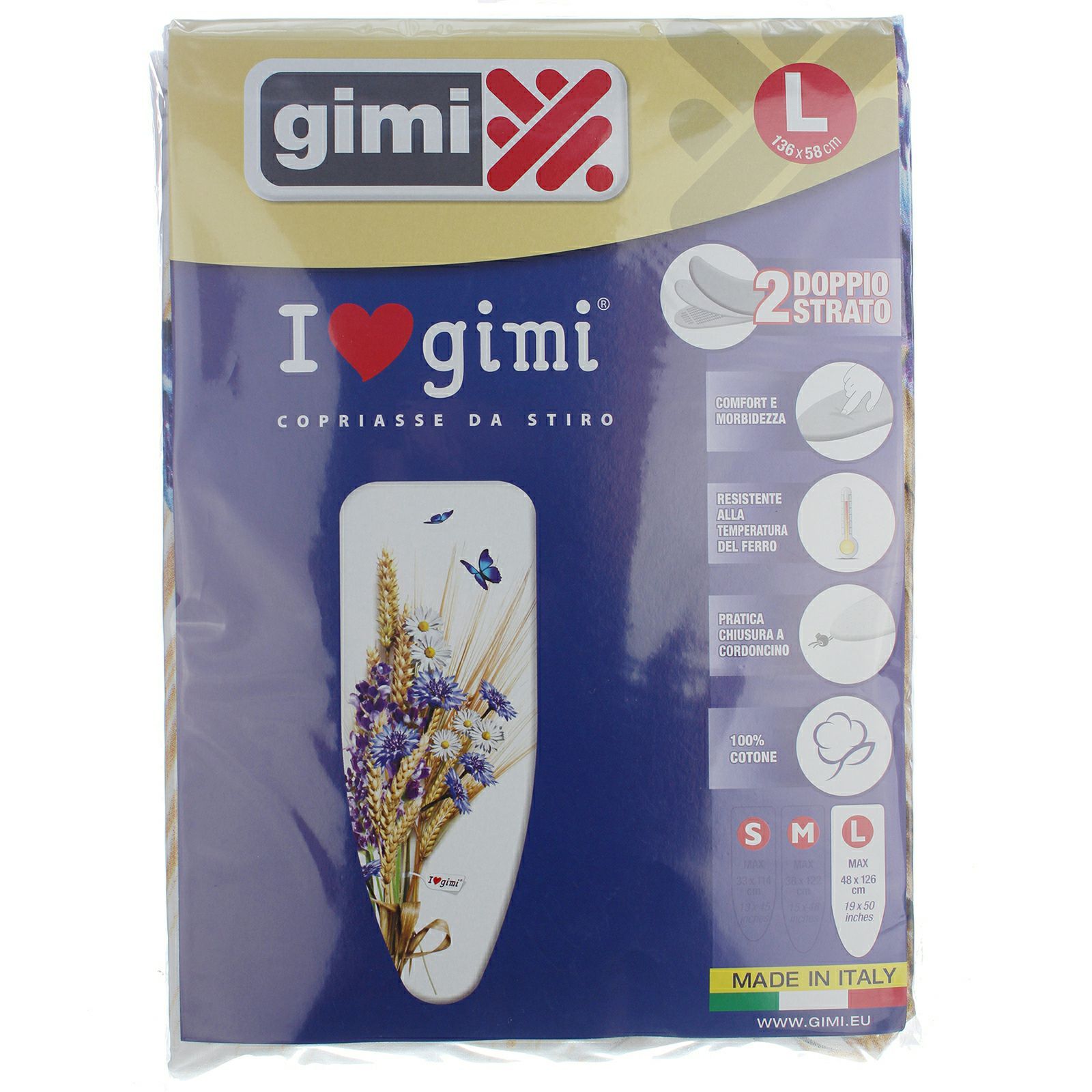 GIMI COPRIASSE DA STIRO I LOVE GIMI L