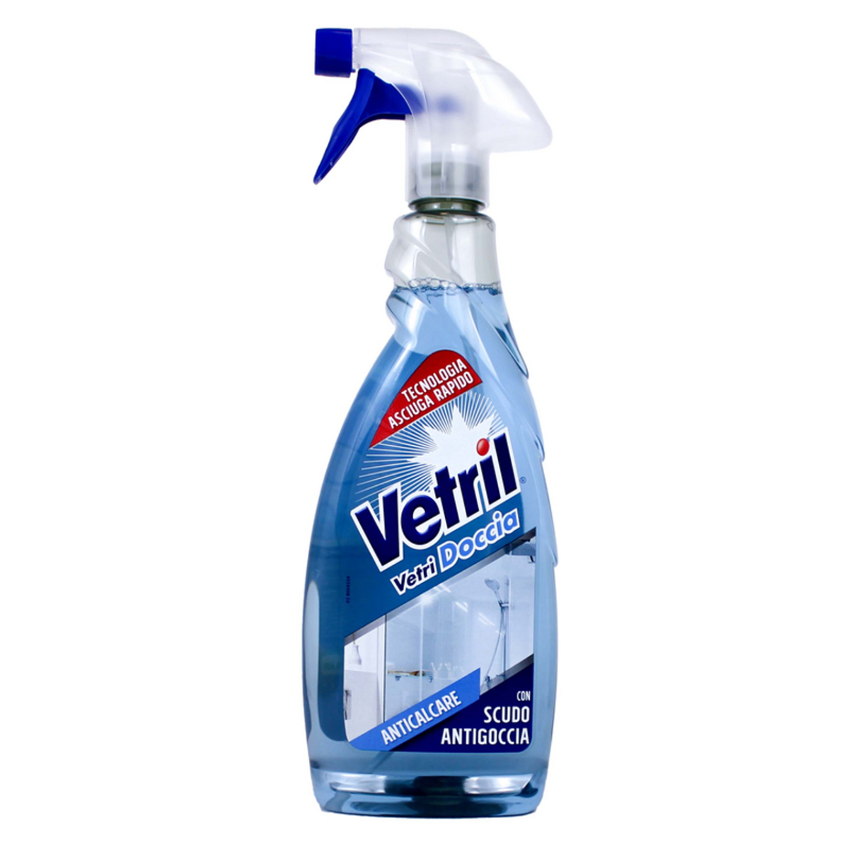 VETRIL EROGATORE VETRI DOCCIA 650 ML CON SCUDO ANTIGOCCIA