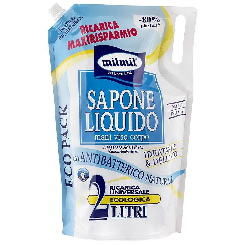 MIL MIL SAPONE LIQUIDO RICARICA 2 LT BUSTA NEUTRO