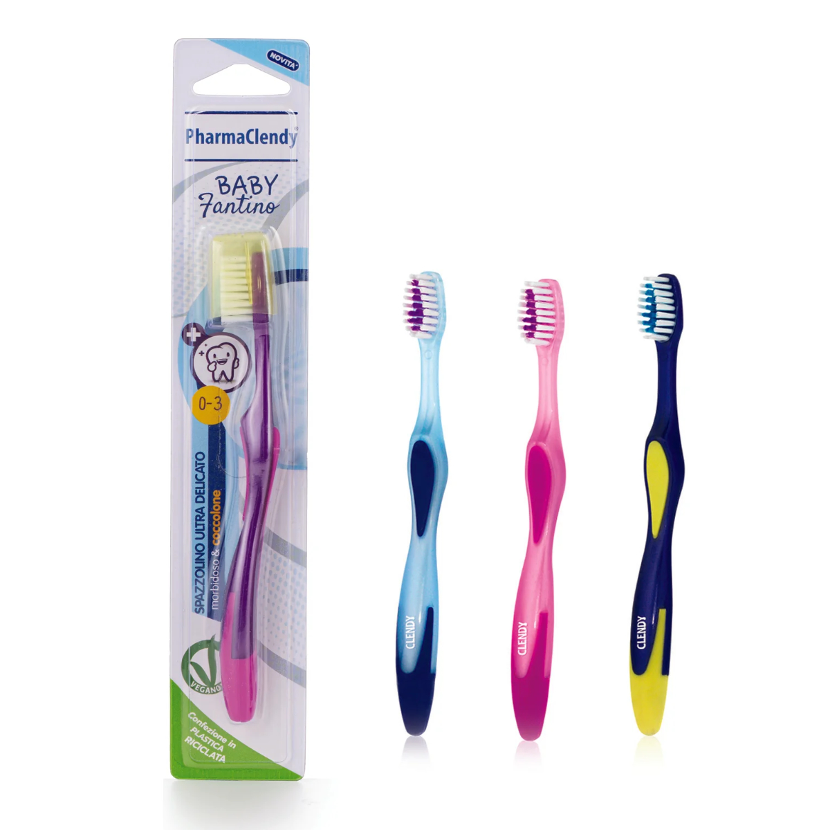 CLENDY SPAZZOLINO BABY FANTINO 0-3 ANNI