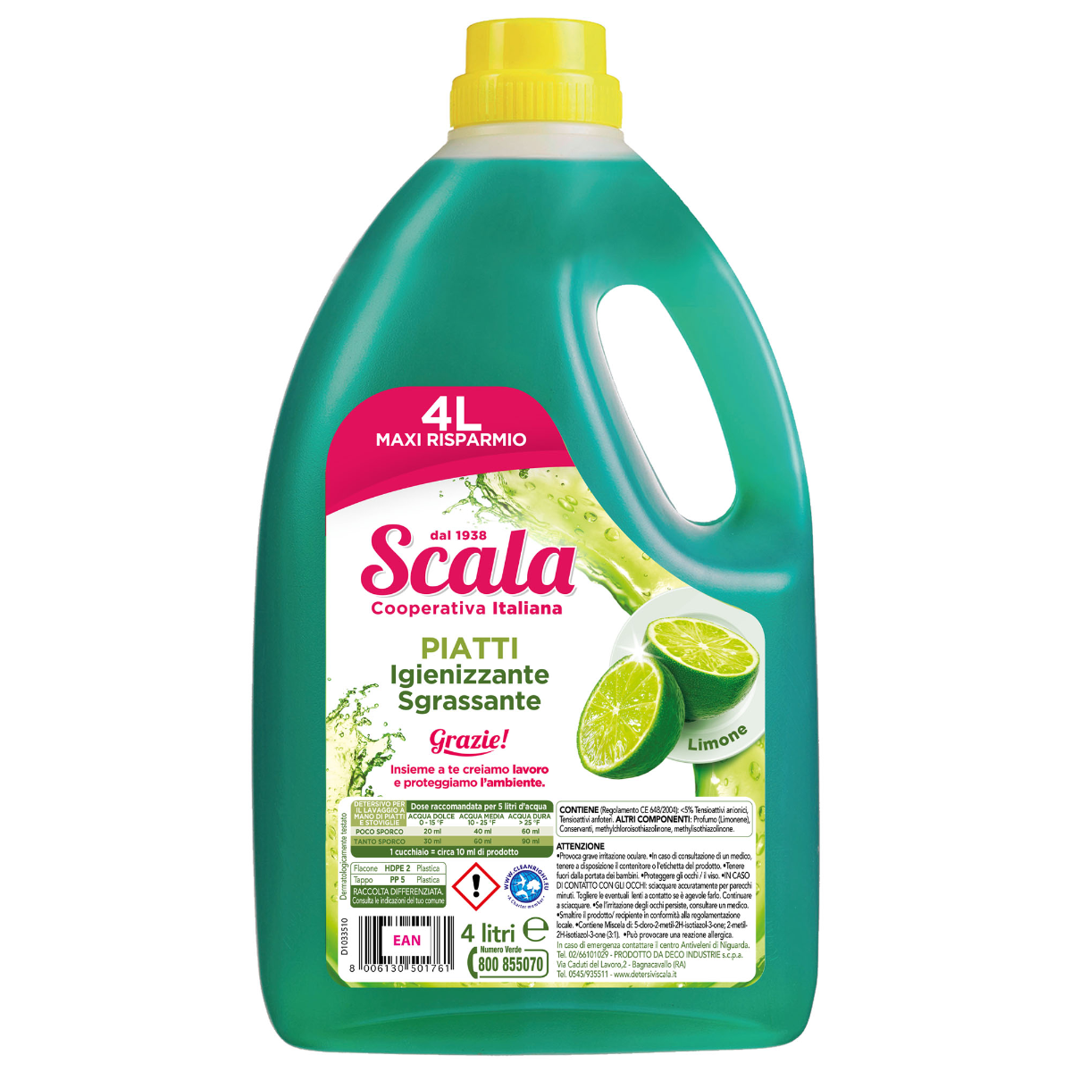 SCALA PIATTI 4 LT LIMONE
