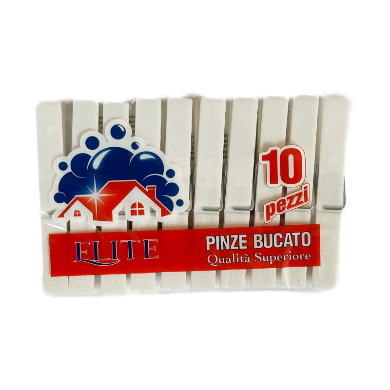 ELITE MOLLETTE PLASTICA 10 PZ SUPERIOR