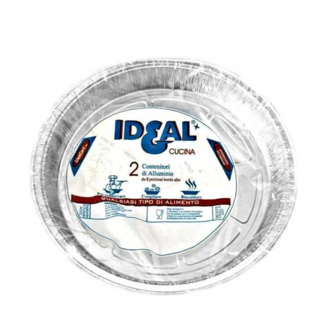 IDEAL TEGLIE ALLUMINIO TORTA 2 PZ BORDI ALTI